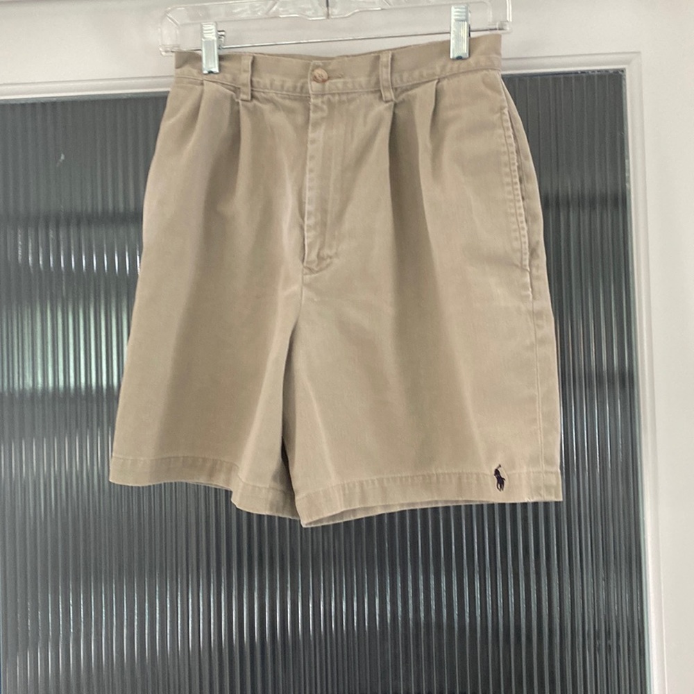 Ralph Lauren beige Bermuda shorts.